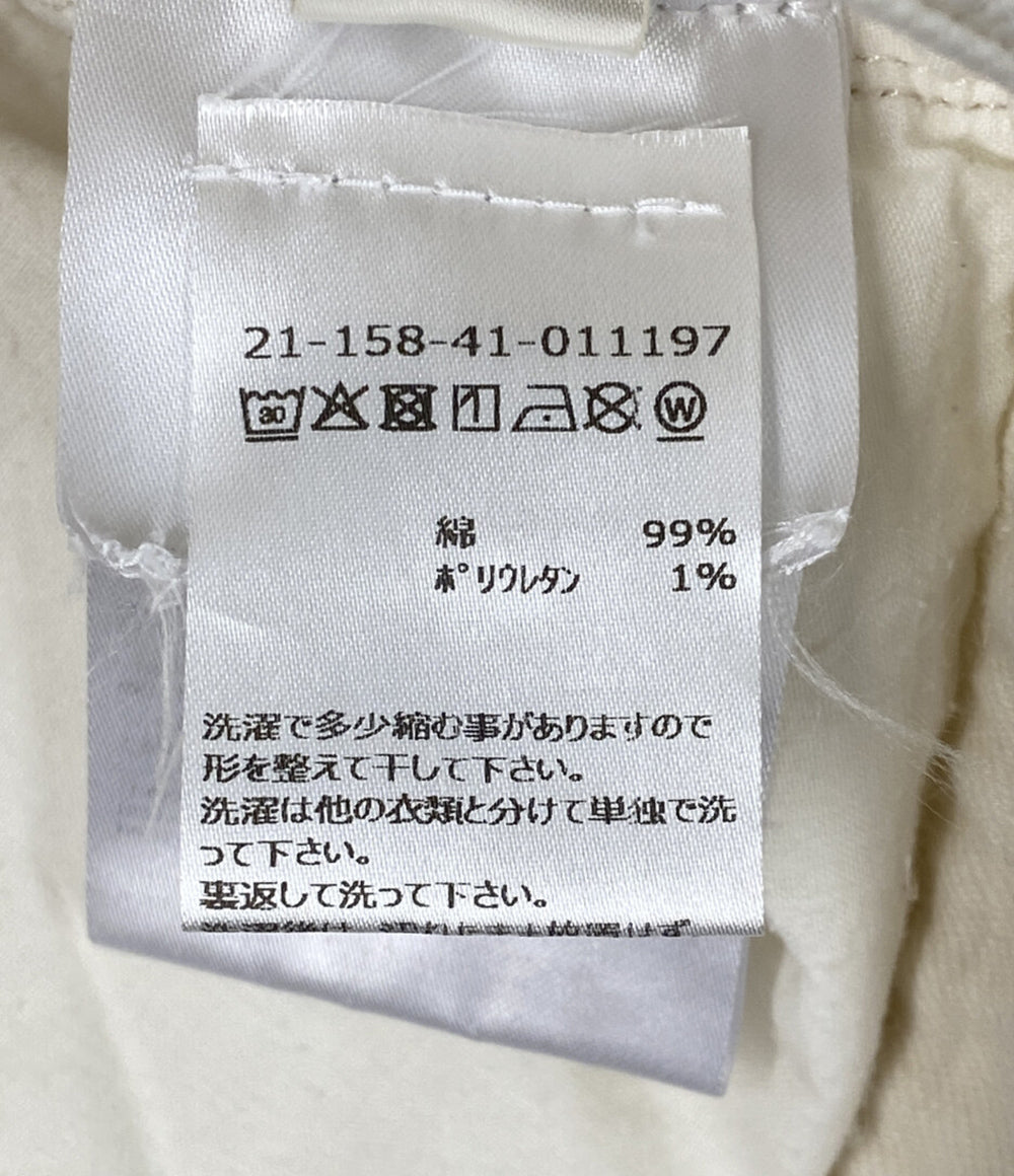 ワンドラー パンツ ホワイト ミドルライズワイドデニムパンツ レディース SIZE 27 WANDLER