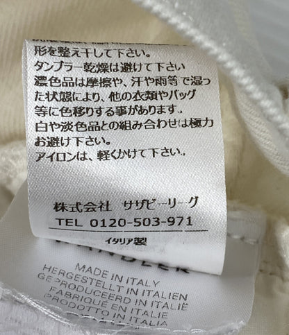 ワンドラー パンツ ホワイト ミドルライズワイドデニムパンツ レディース SIZE 27 WANDLER