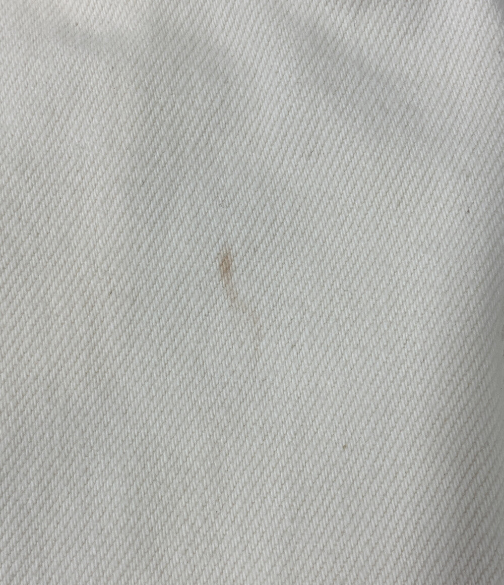 ワンドラー パンツ ホワイト ミドルライズワイドデニムパンツ レディース SIZE 27 WANDLER