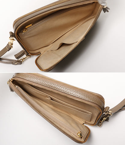 アタオ ショルダーバッグ アミュレット グレージュ レディース ATAO