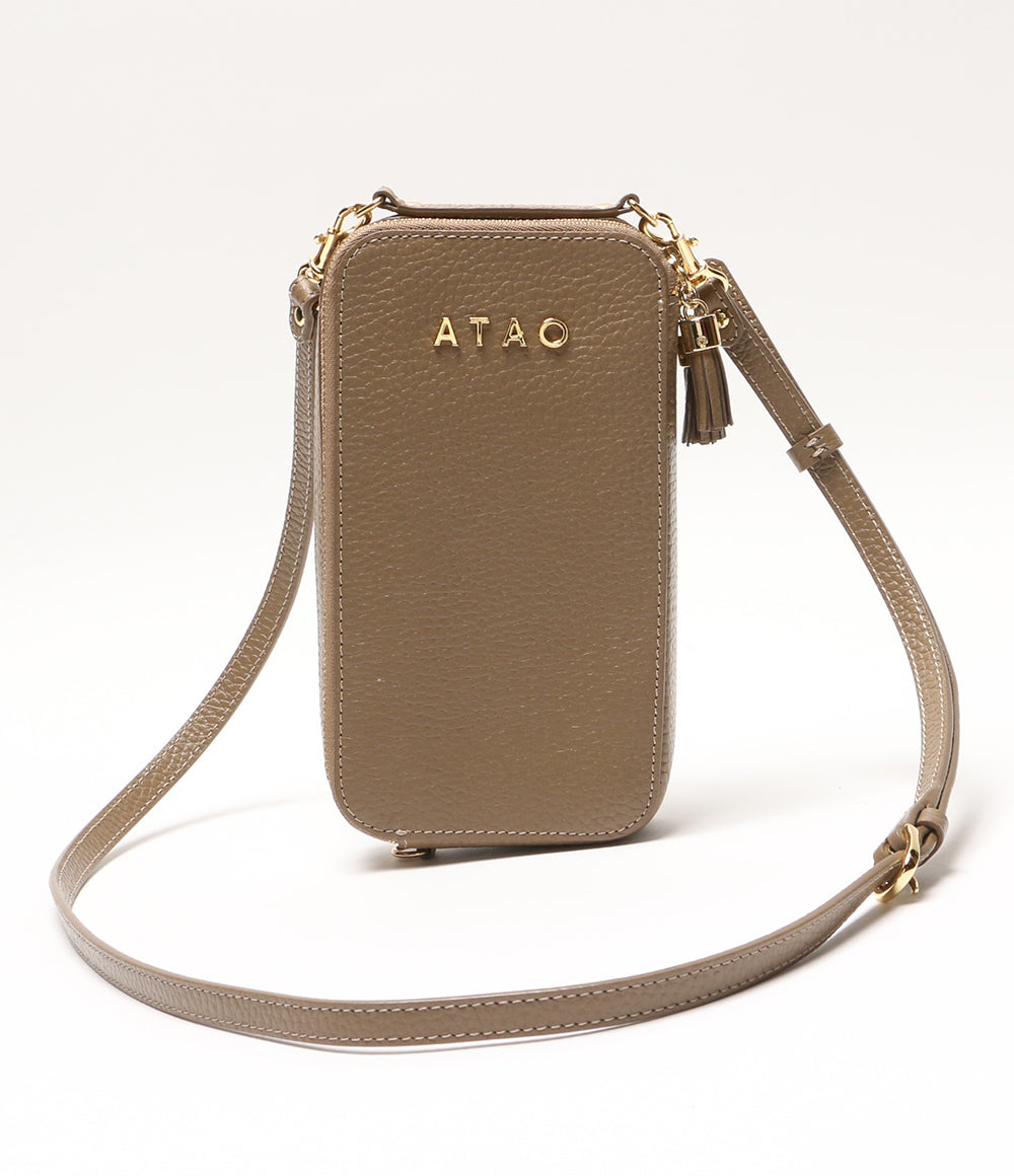 アタオ ショルダーバッグ アミュレット グレージュ レディース ATAO