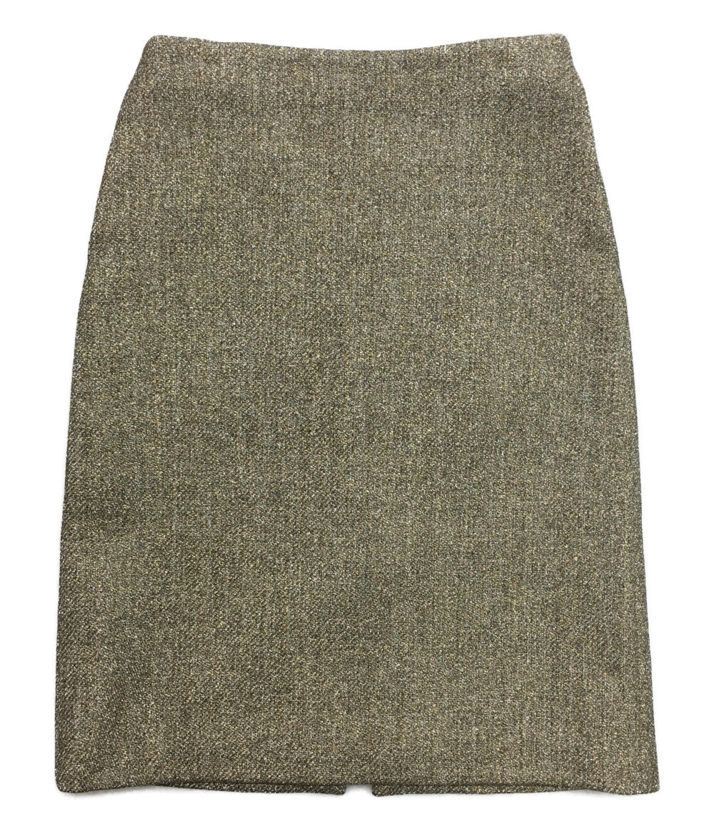 ザロウ 美品 スカート ゴールド シルバー 8232-W3225 レディース SIZE - THE ROW