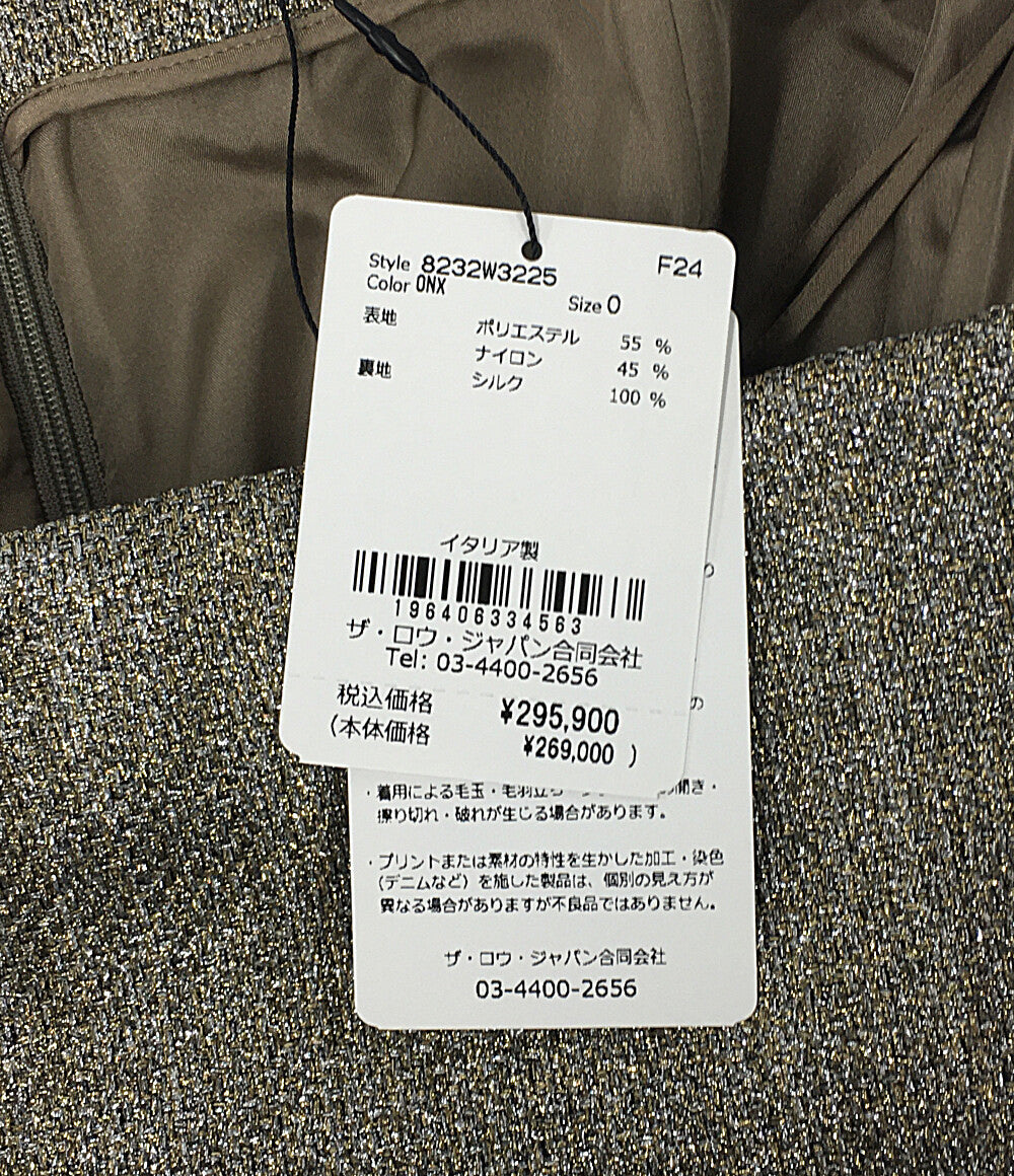 ザロウ 美品 スカート ゴールド シルバー 8232-W3225 レディース SIZE - THE ROW