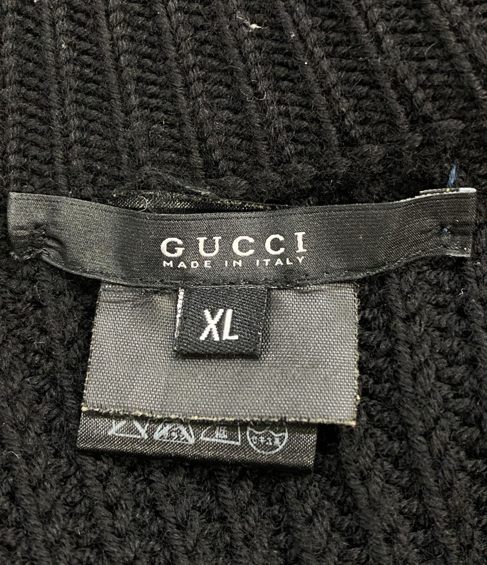 グッチ ジップアップカーディガン ブラック メンズ SIZE XL GUCCI