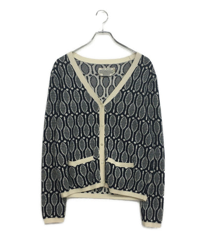 トリーバーチ カーディガン TORY SPORT 総ラケット柄 37592 レディース SIZE S TORY BURCH