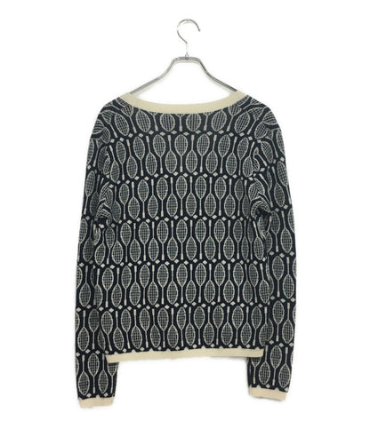 トリーバーチ カーディガン TORY SPORT 総ラケット柄 37592 レディース SIZE S TORY BURCH