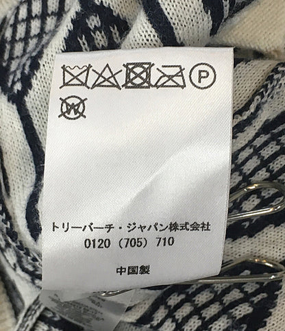 トリーバーチ カーディガン TORY SPORT 総ラケット柄 37592 レディース SIZE S TORY BURCH