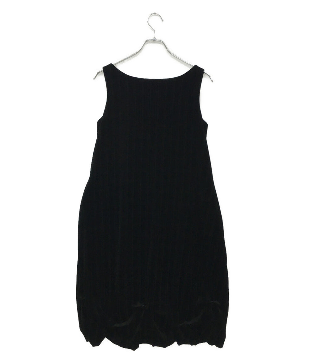 Daisy Lin デイジーリン ノースリーブワンピース ベロア ブラック ライン 06147-DL0FZ19L レディース SIZE 38