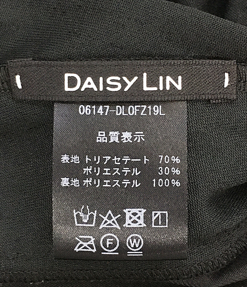 Daisy Lin デイジーリン ノースリーブワンピース ベロア ブラック ライン 06147-DL0FZ19L レディース SIZE 38
