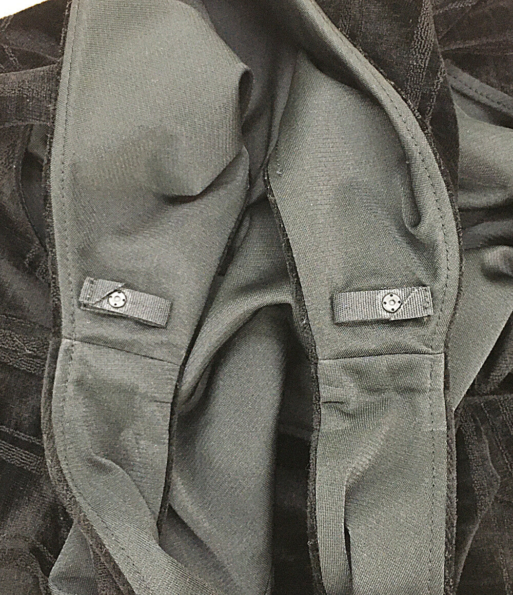 Daisy Lin デイジーリン ノースリーブワンピース ベロア ブラック ライン 06147-DL0FZ19L レディース SIZE 38