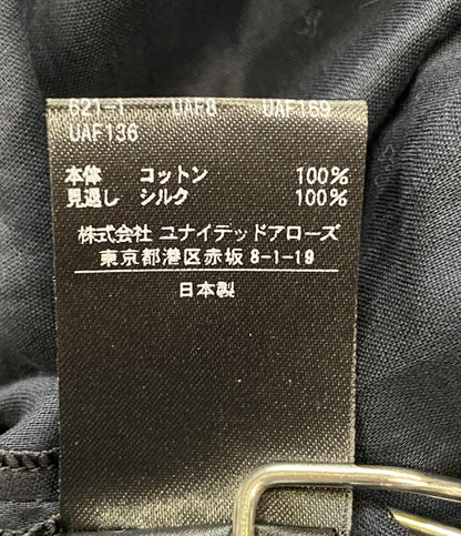 ドゥロワー プルオーバー シースルー リボンデザイン ブラウス シャツ ネイビー レディース SIZE 36 Drawer