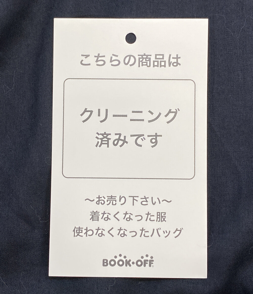 ドゥロワー プルオーバー シースルー リボンデザイン ブラウス シャツ ネイビー レディース SIZE 36 Drawer