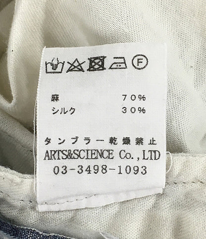 アーツ＆サイエンス パンツ チェック ブルー 091-U323-261 メンズ SIZE 2 ARTS ＆ SCIENCE