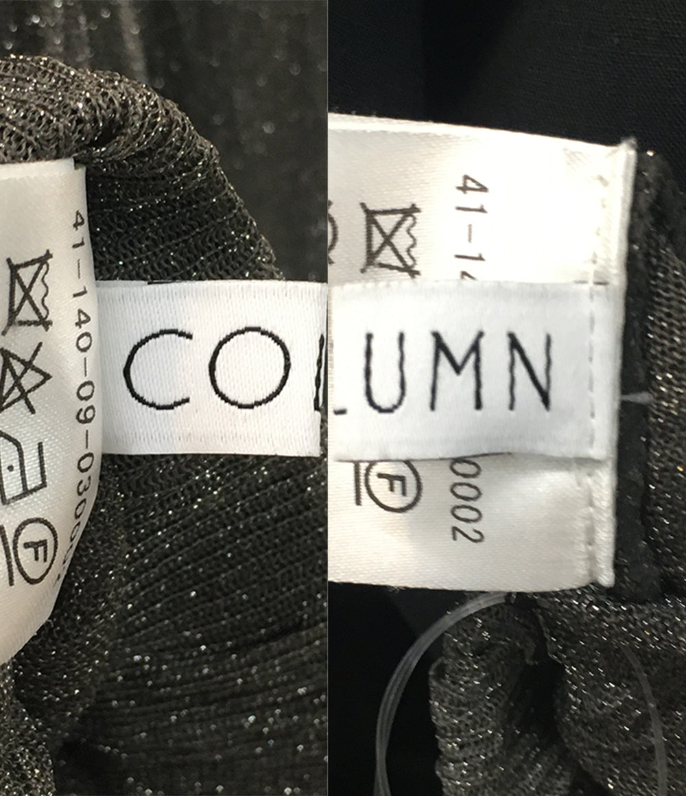 COLUMN コラム ラメニットスカート 41-140-09-030002 レディース SIZE F