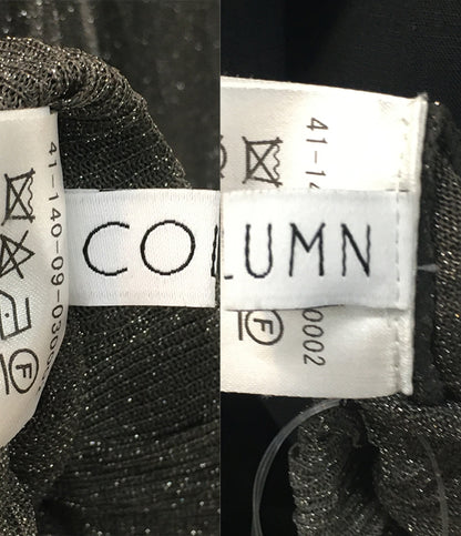 COLUMN コラム ラメニットスカート 41-140-09-030002 レディース SIZE F