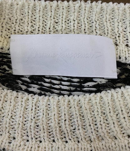 美品 Mame Kurogouchi マメクロゴウチ ニットベスト 丸首 MM16SS-KN007 レディース SIZE 1