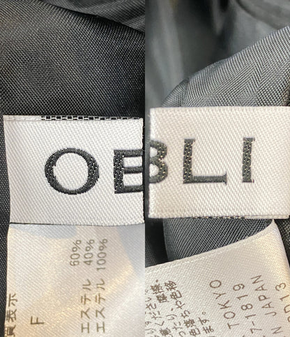 オブリ ジャンパースカート バルーン ブラック 24WACD13 24SS レディース SIZE F OBLI