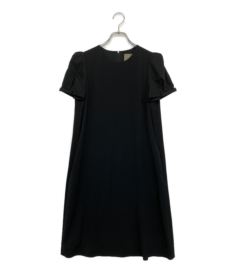DAISY LIN デイジーリン 半袖ワンピース パフスリーブ ブラック レディース SIZE 40