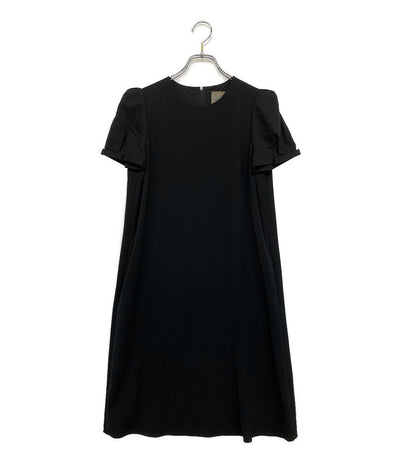 DAISY LIN デイジーリン 半袖ワンピース パフスリーブ ブラック レディース SIZE 40