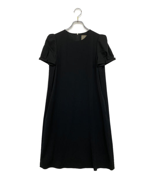 DAISY LIN デイジーリン 半袖ワンピース パフスリーブ ブラック レディース SIZE 40