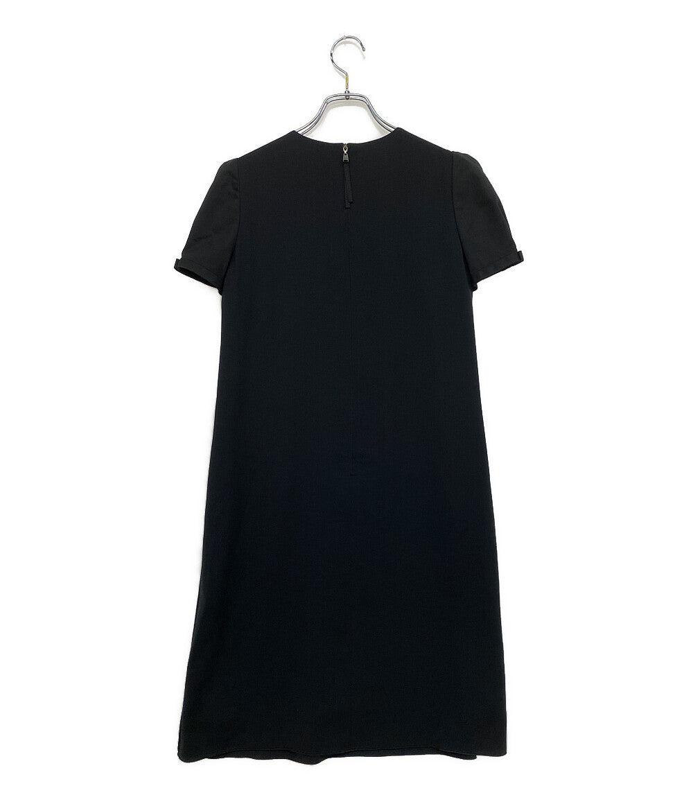 DAISY LIN デイジーリン 半袖ワンピース パフスリーブ ブラック レディース SIZE 40