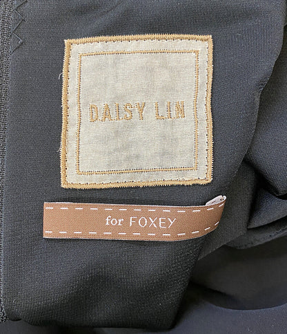 DAISY LIN デイジーリン 半袖ワンピース パフスリーブ ブラック レディース SIZE 40