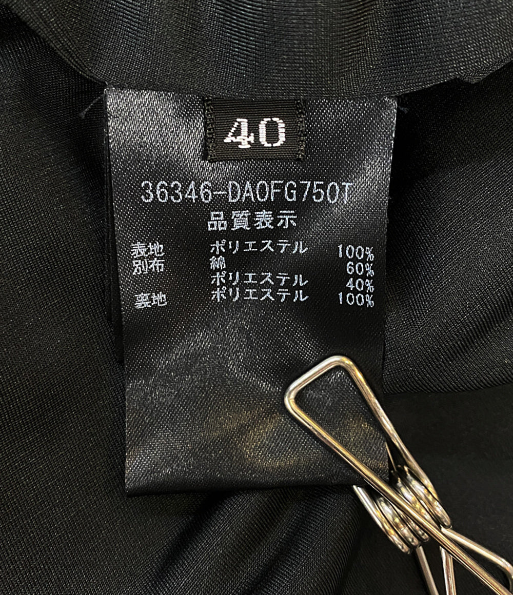 DAISY LIN デイジーリン 半袖ワンピース パフスリーブ ブラック レディース SIZE 40