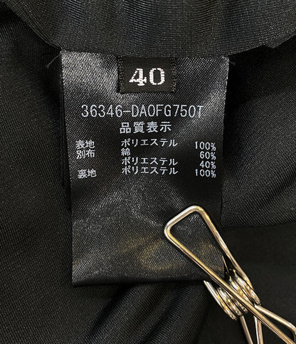 DAISY LIN デイジーリン 半袖ワンピース パフスリーブ ブラック レディース SIZE 40