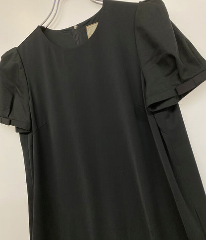 DAISY LIN デイジーリン 半袖ワンピース パフスリーブ ブラック レディース SIZE 40