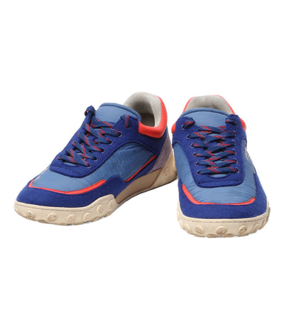 シャネル スエードナイロン ローカットスニーカー ブルー系 G34087 レディース SIZE 41 CHANEL