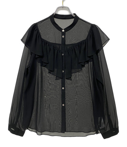 ノーブル 長袖シャツ シフォンクラシックフリルブラウス レディース SIZE - NOBLE
