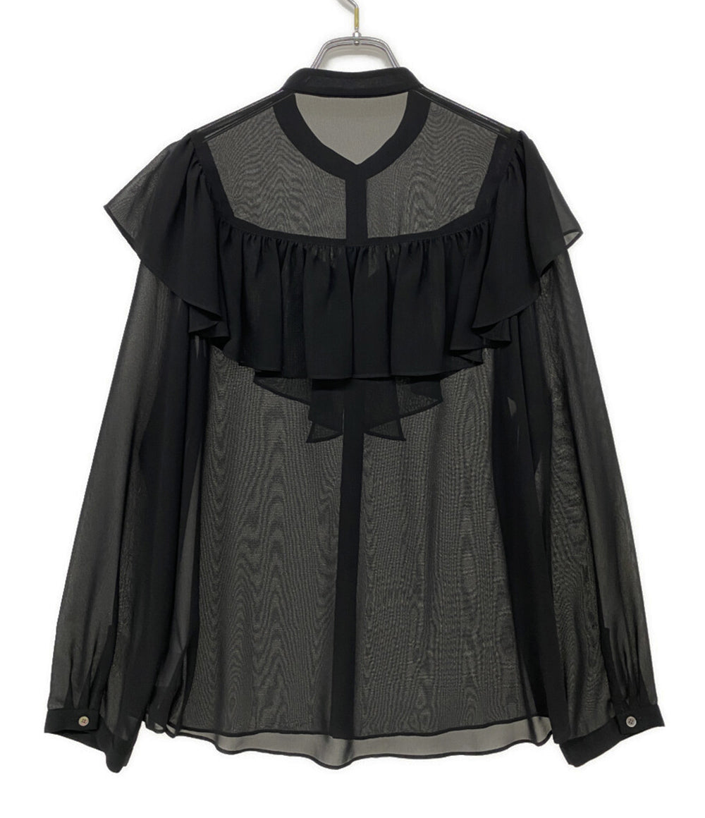 ノーブル 長袖シャツ シフォンクラシックフリルブラウス レディース SIZE - NOBLE