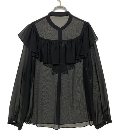 ノーブル 長袖シャツ シフォンクラシックフリルブラウス レディース SIZE - NOBLE
