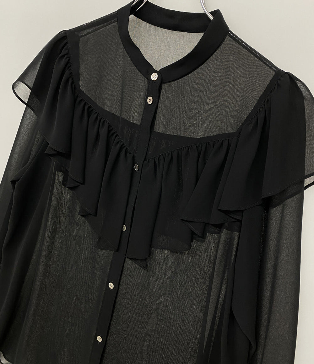 ノーブル 長袖シャツ シフォンクラシックフリルブラウス レディース SIZE - NOBLE