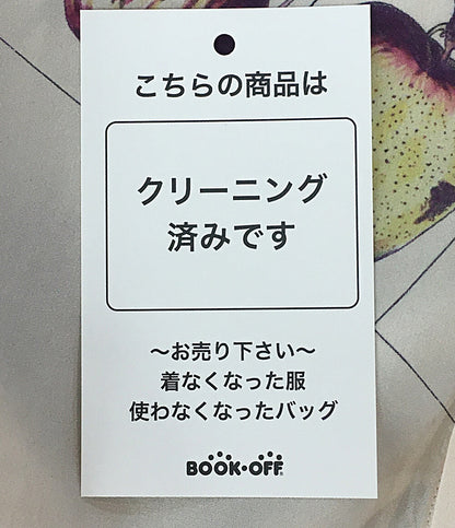 キャバン 長袖シャツ シルクボタニカルプリントシャツ レディース SIZE S CABaN