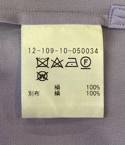 エッセンスオブラグジュアリー 長袖ブラウス パープル バックリボン レディース SIZE F ESSENCEOFLUXURY