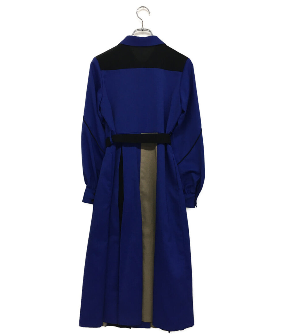 ユナイテッドトウキョウ 長袖ワンピース ブルー×ベージュ×ブラック 142110014 レディース SIZE - UNITED TOKYO