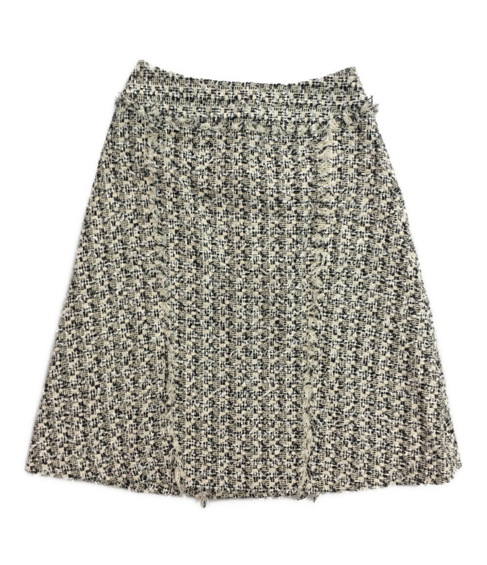美品 martinique スカートスーツ ツイード ノーカラー A0386FJM209 レディース SIZE 1 マルティニーク