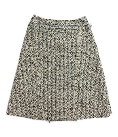 美品 martinique スカートスーツ ツイード ノーカラー A0386FJM209 レディース SIZE 1 マルティニーク