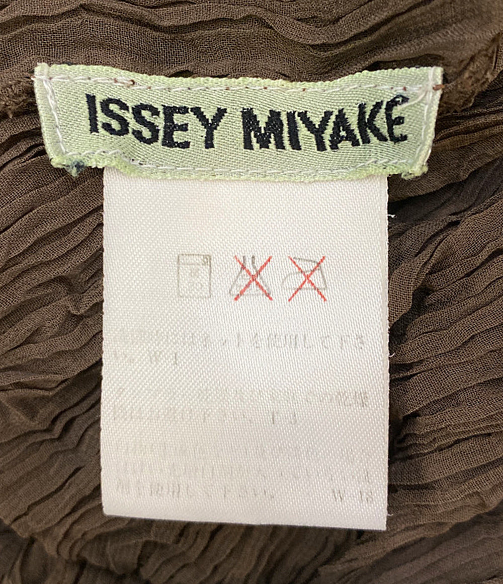 イッセイミヤケ シアープリーツカットソー タートルネック レディース SIZE L ISSEY MIYAKE