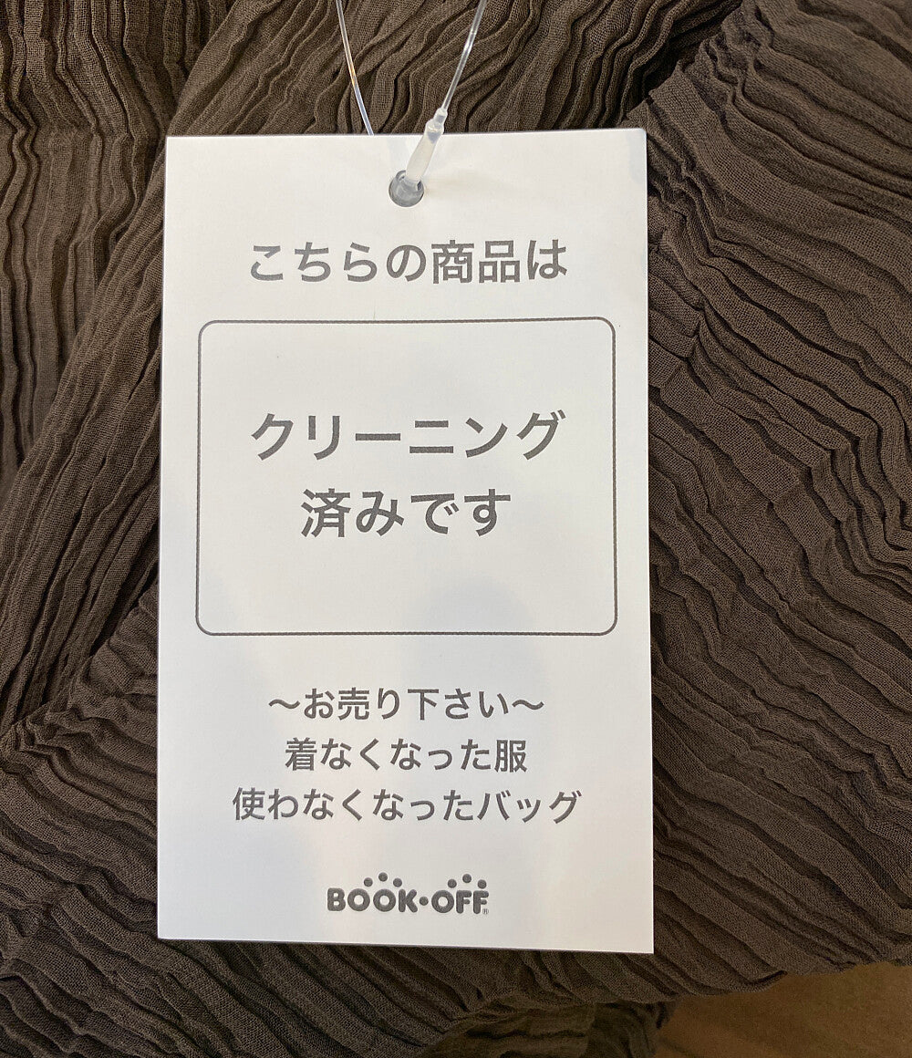 イッセイミヤケ シアープリーツカットソー タートルネック レディース SIZE L ISSEY MIYAKE