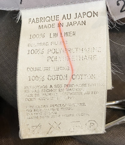 ヨウジヤマモト  スカート リネン100 ブラウン      レディース SIZE 2  YOHJI YAMAMOTO