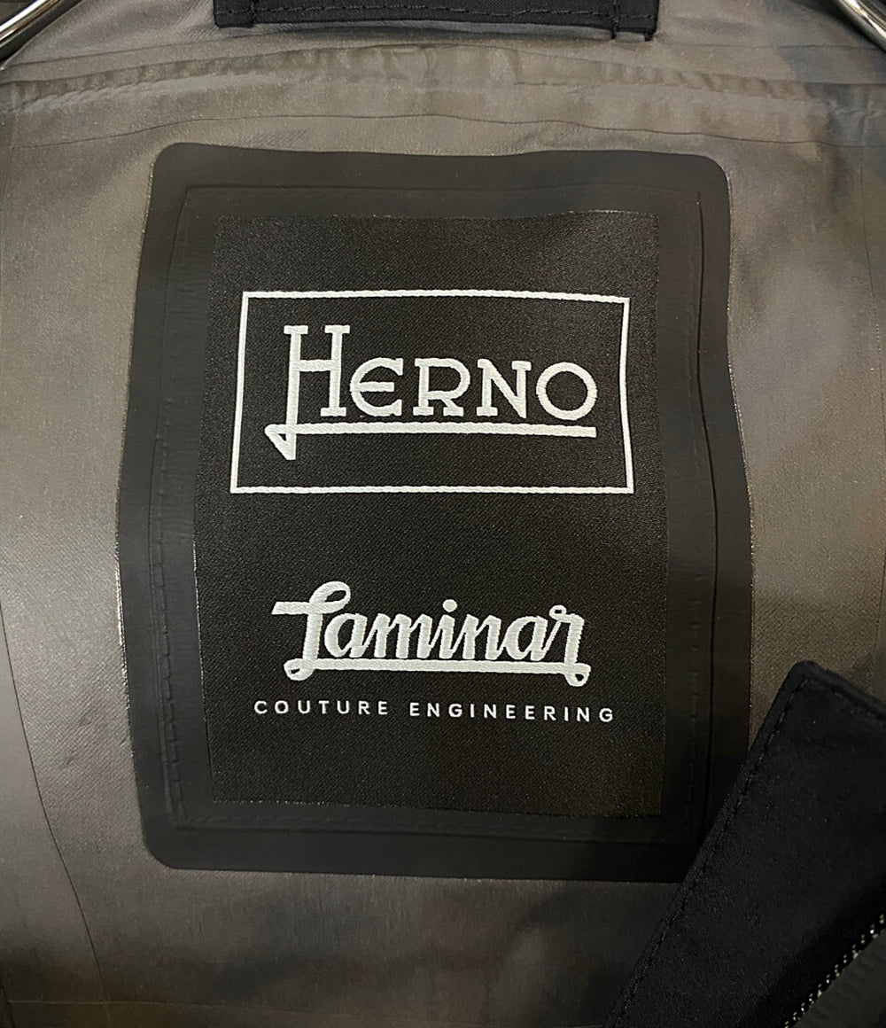 ヘルノ フーディコート ゴアテックス ラミナー ブラック レディース SIZE 42 HERNO