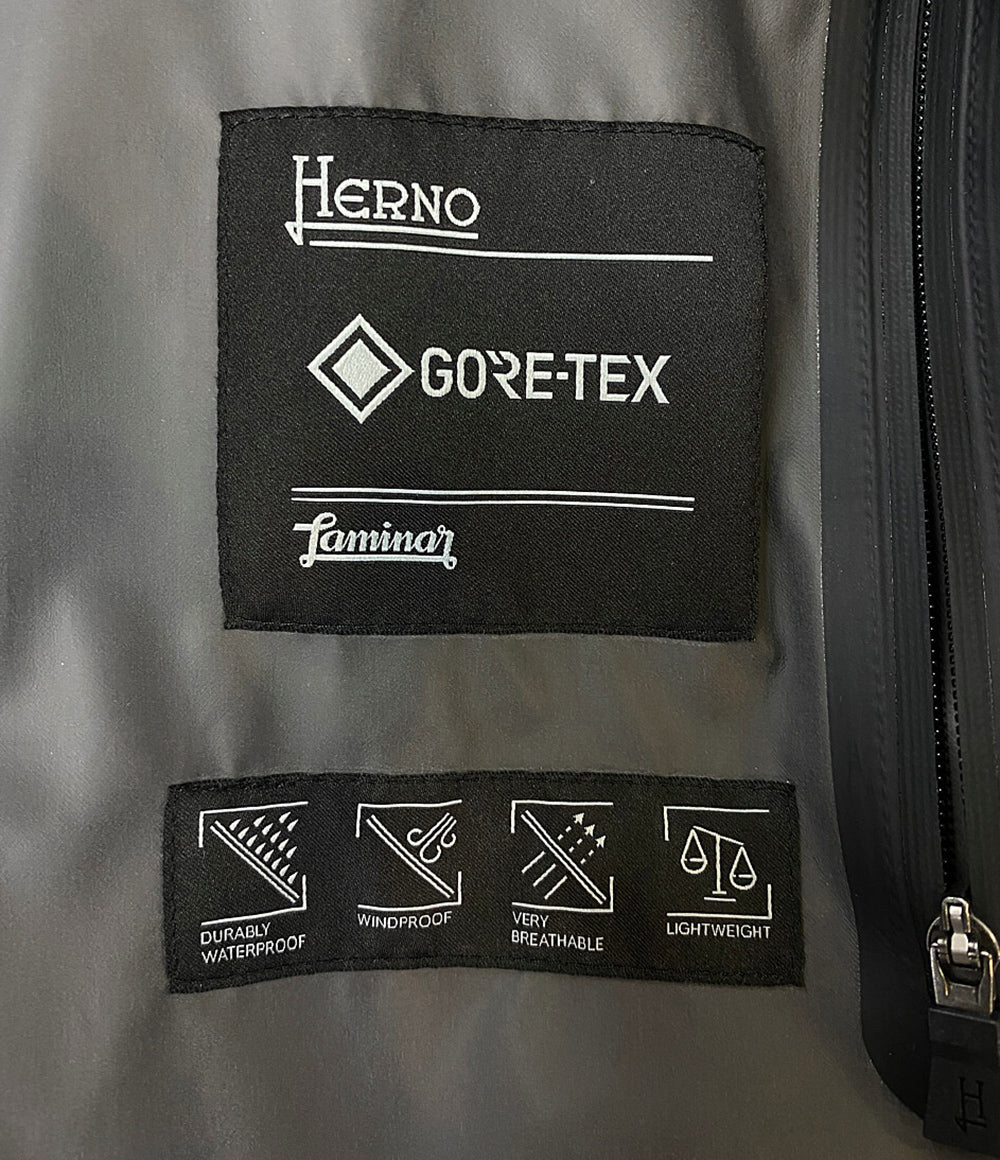 ヘルノ フーディコート ゴアテックス ラミナー ブラック レディース SIZE 42 HERNO