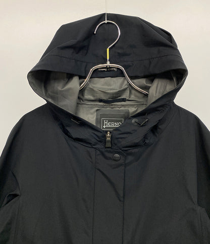 ヘルノ フーディコート ゴアテックス ラミナー ブラック レディース SIZE 42 HERNO