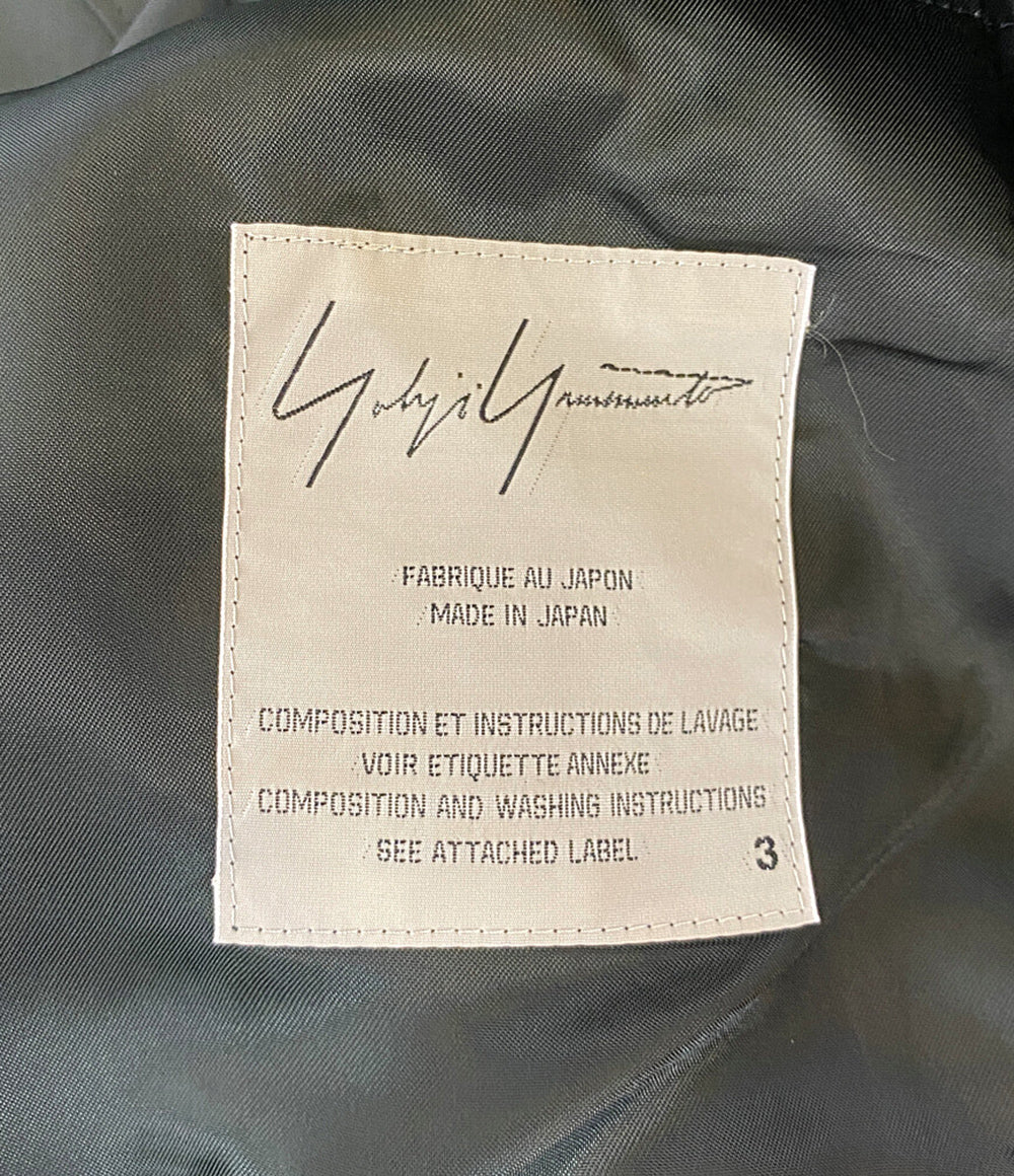 ヨウジヤマモト コート ブラック シングル FR-C23-206 メンズ SIZE 3 YOHJI YAMAMOTO