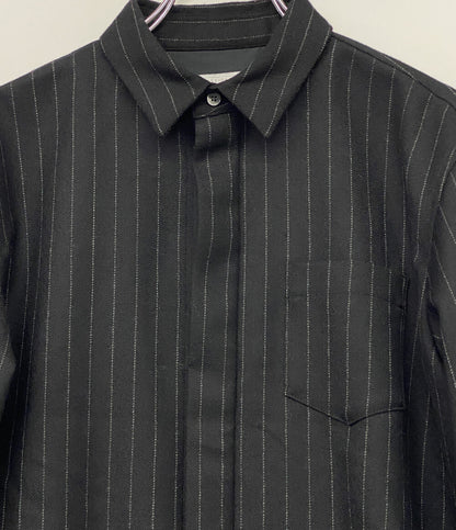 サカイ 長袖シャツ BIFABRIC CHALK STRIPE PLEATED BACK SHIRT 23-06986 レディース SIZE 1 sacai