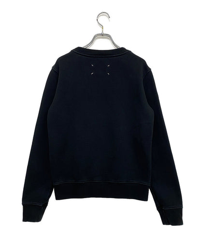 メゾンマルジェラ スウェット ブラック M刺繍ロゴ レディース SIZE XS Maison Margiela