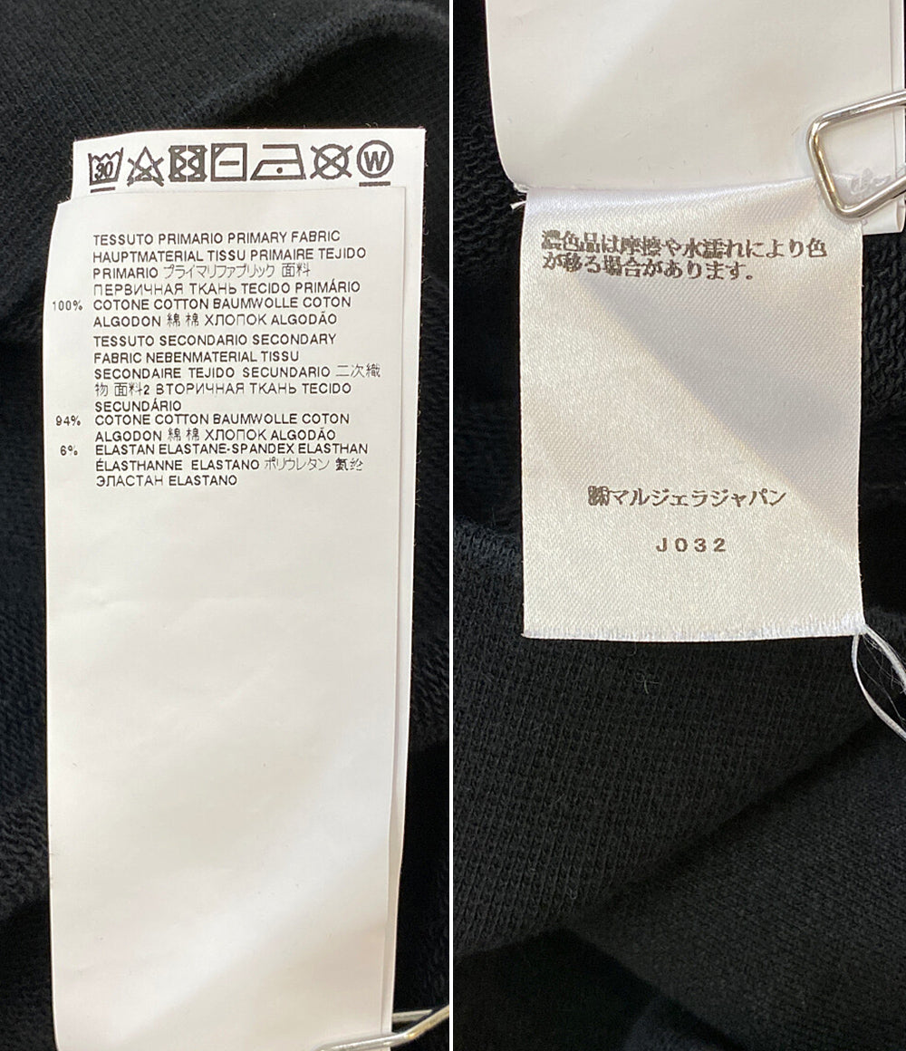 メゾンマルジェラ スウェット ブラック M刺繍ロゴ レディース SIZE XS Maison Margiela