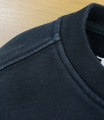 メゾンマルジェラ スウェット ブラック M刺繍ロゴ レディース SIZE XS Maison Margiela